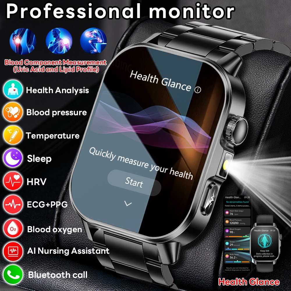 Smartwatch X12 - 2026 New Model Uric Acid &