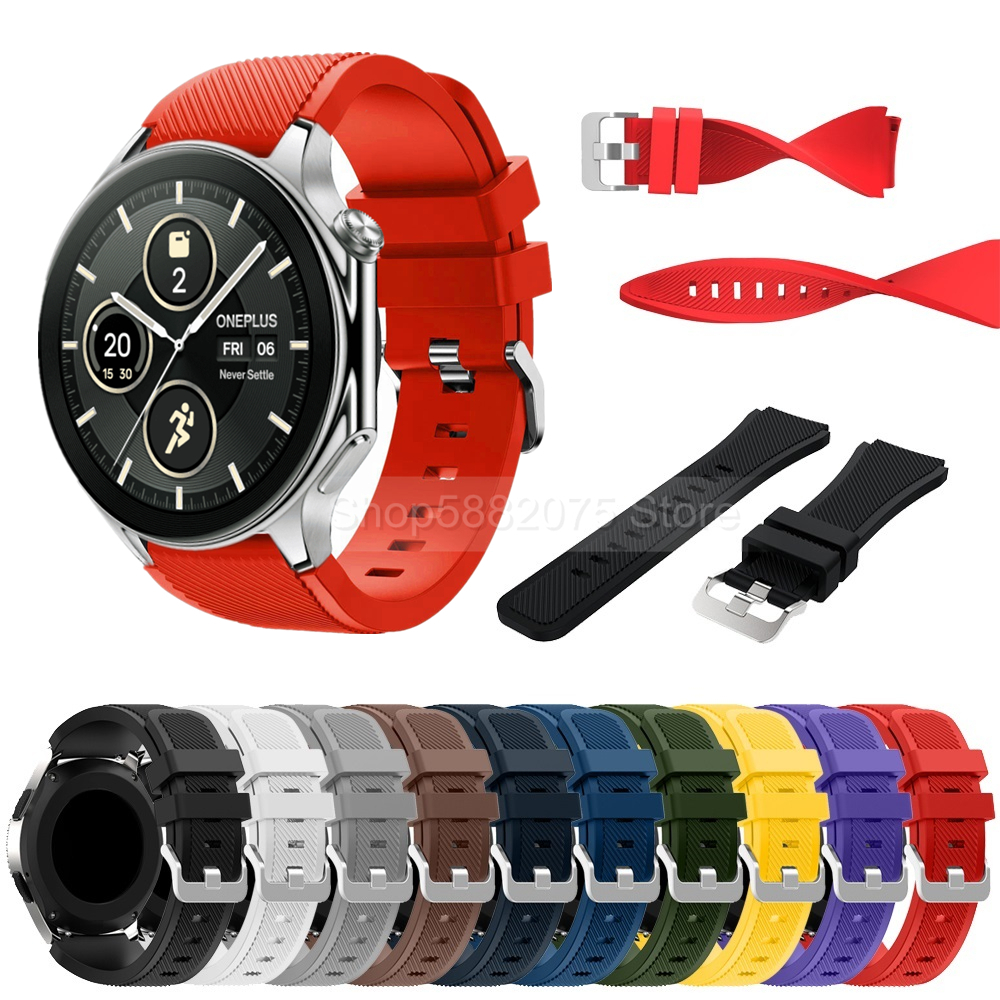 Smartwatch X - 22mm Silicone Strap For OPPO Watch