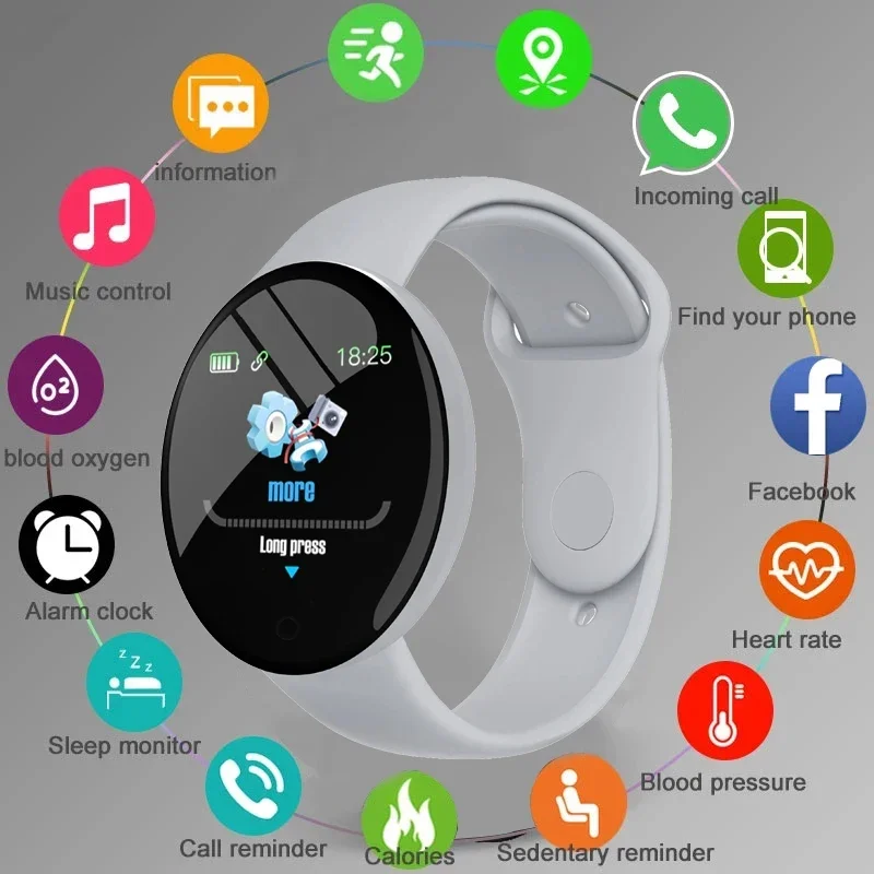 Android Smartwatch Accessories - Children D18 Smartwatch Square Color Screen