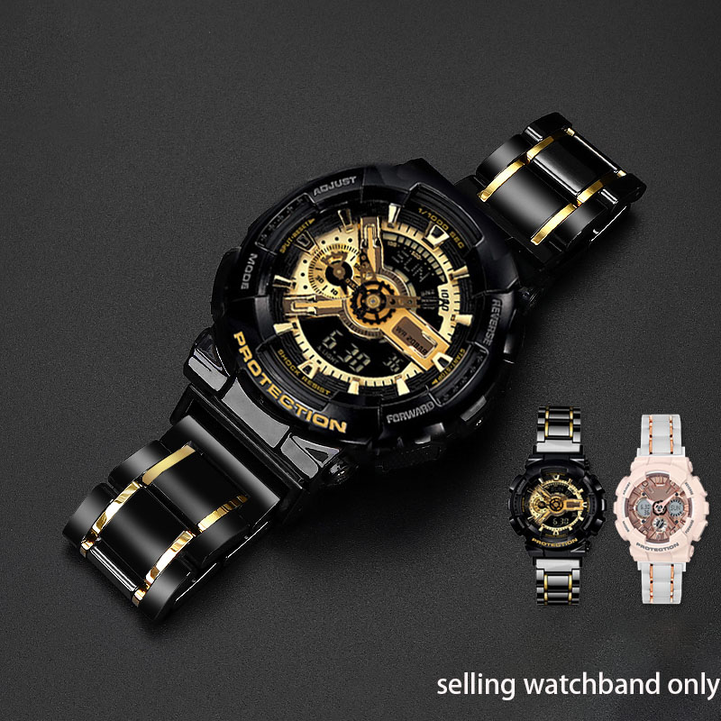 Ceramic Link Bracelet - Ceramic strap for G-Shock Casio ga-110