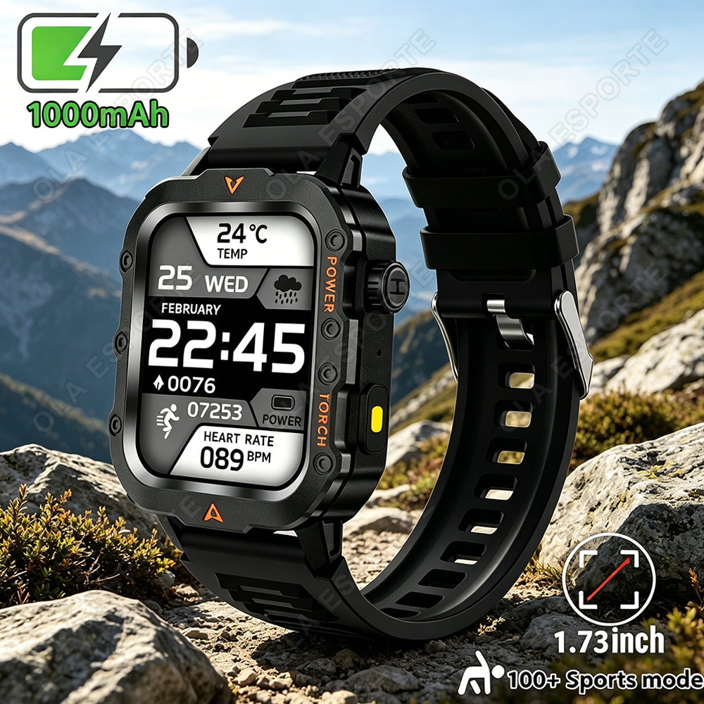 Smartwatch X12 - 2026 New Military Smart Watch Bluetooth