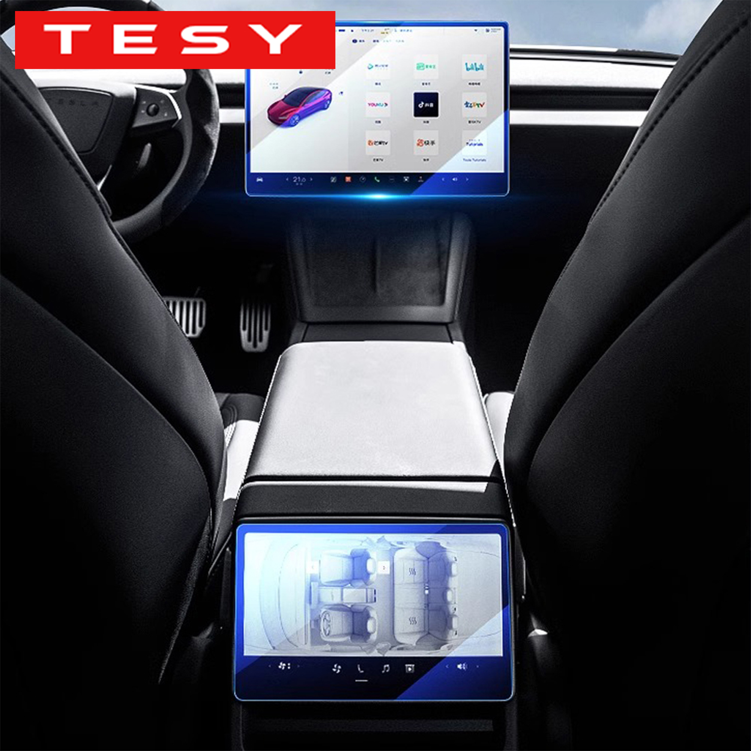 Screen Protector Film - TESY Tempered Glass Film Protector for