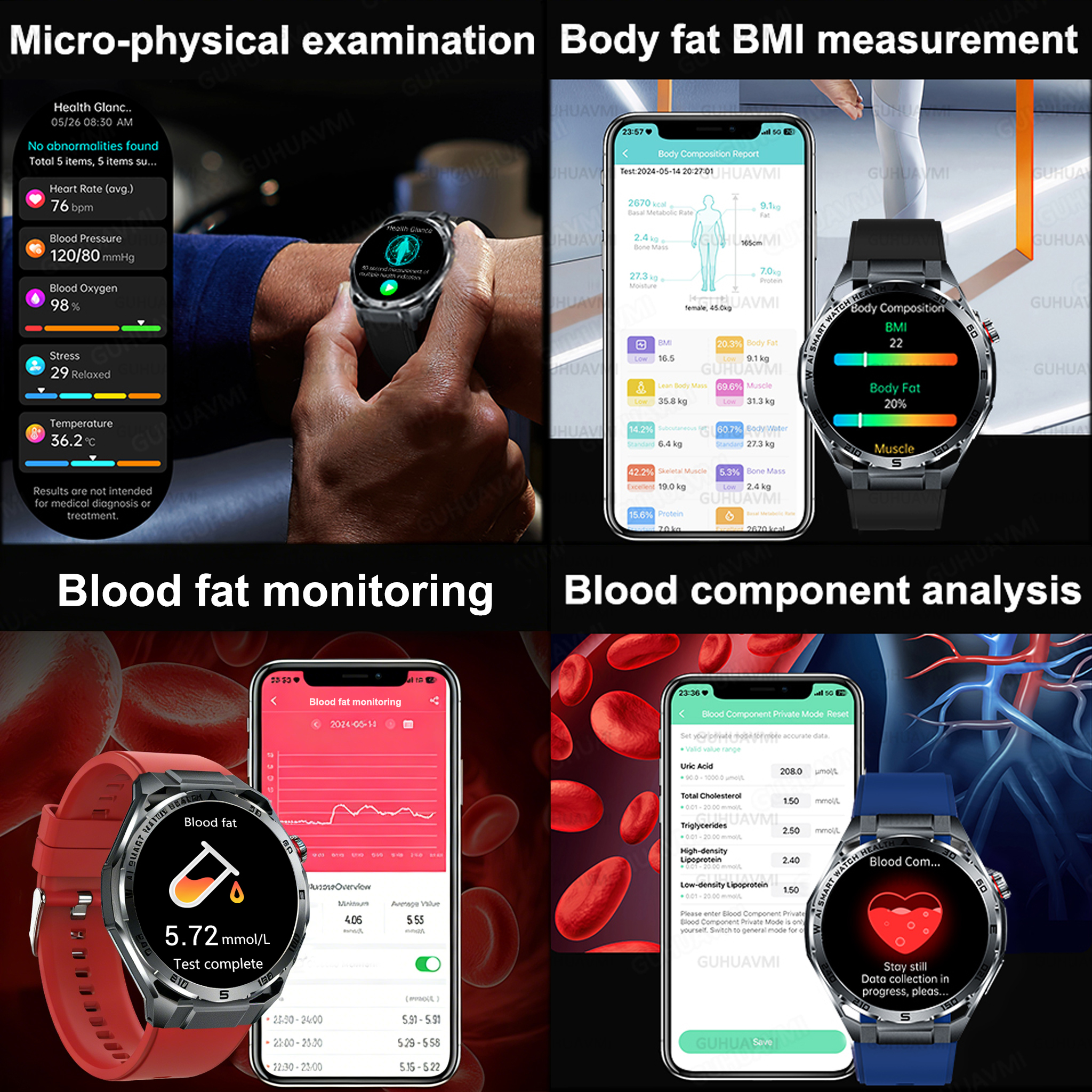 2026 New Body Fat AI Analysis  – Android Smartwatch Accessories Bewertung und Preis