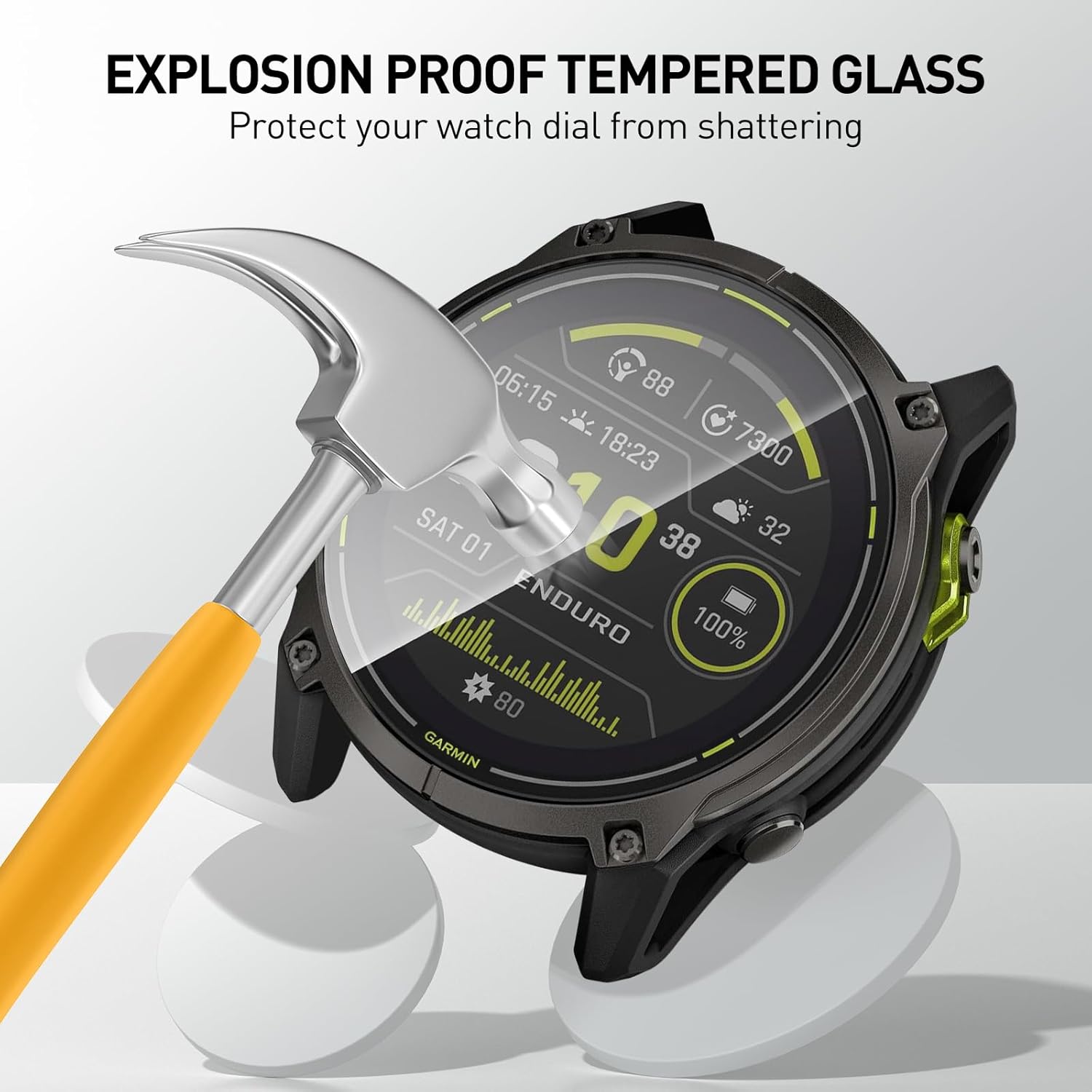 Tempered Glass Films For Garmi – Watch Face Protector Bewertung und Preis