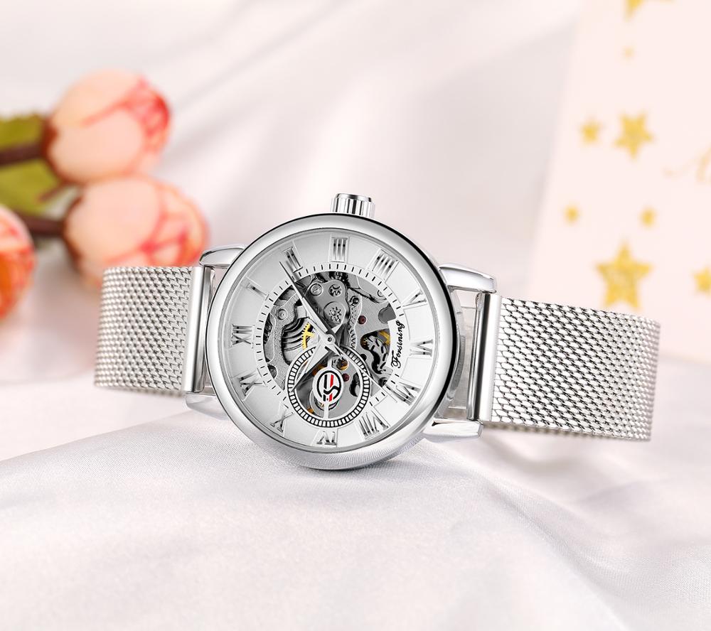 Reloj Mujer FORSINING Fashion  – Stainless Mesh Band Bewertung und Preis