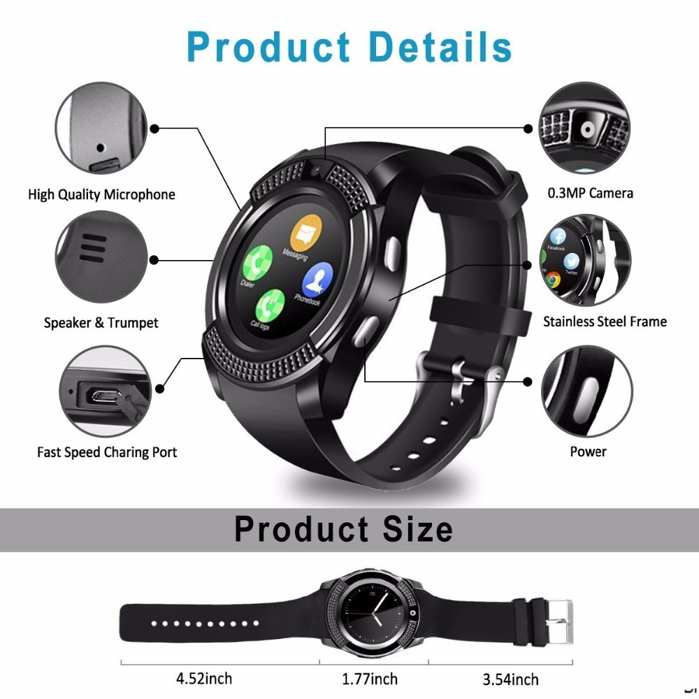 Bluetooth V8 Smart Watch Sport – Smartwatch X Bewertung und Preis