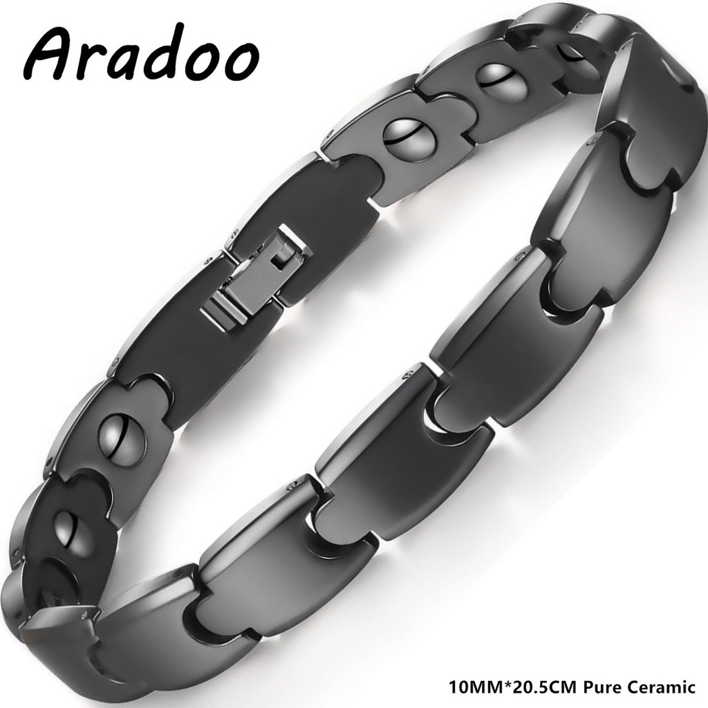 Aradoo Premium Ceramic Hematit – Ceramic Link Bracelet Bewertung und Preis