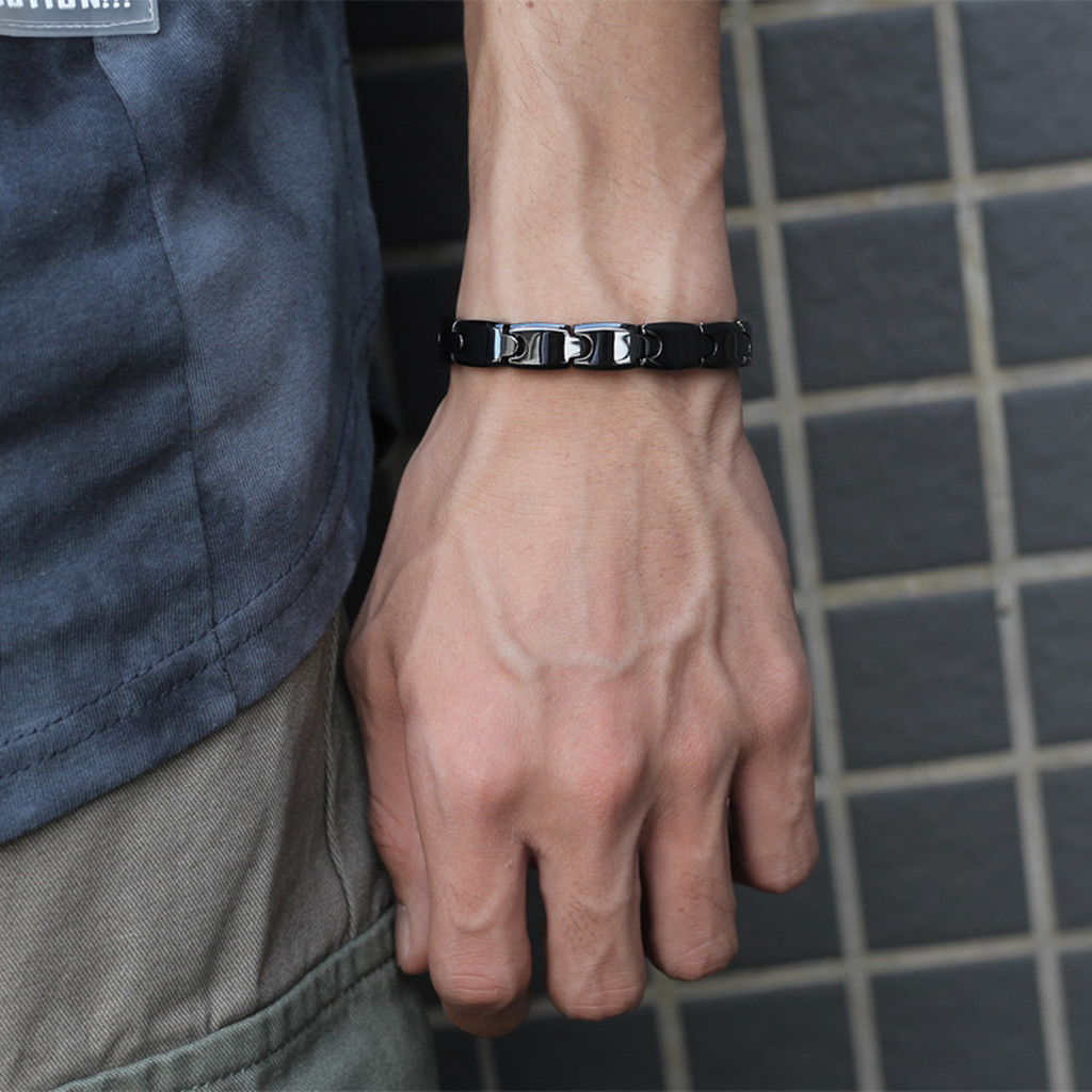 Aradoo Premium Ceramic Hematit – Ceramic Link Bracelet Bewertung und Preis