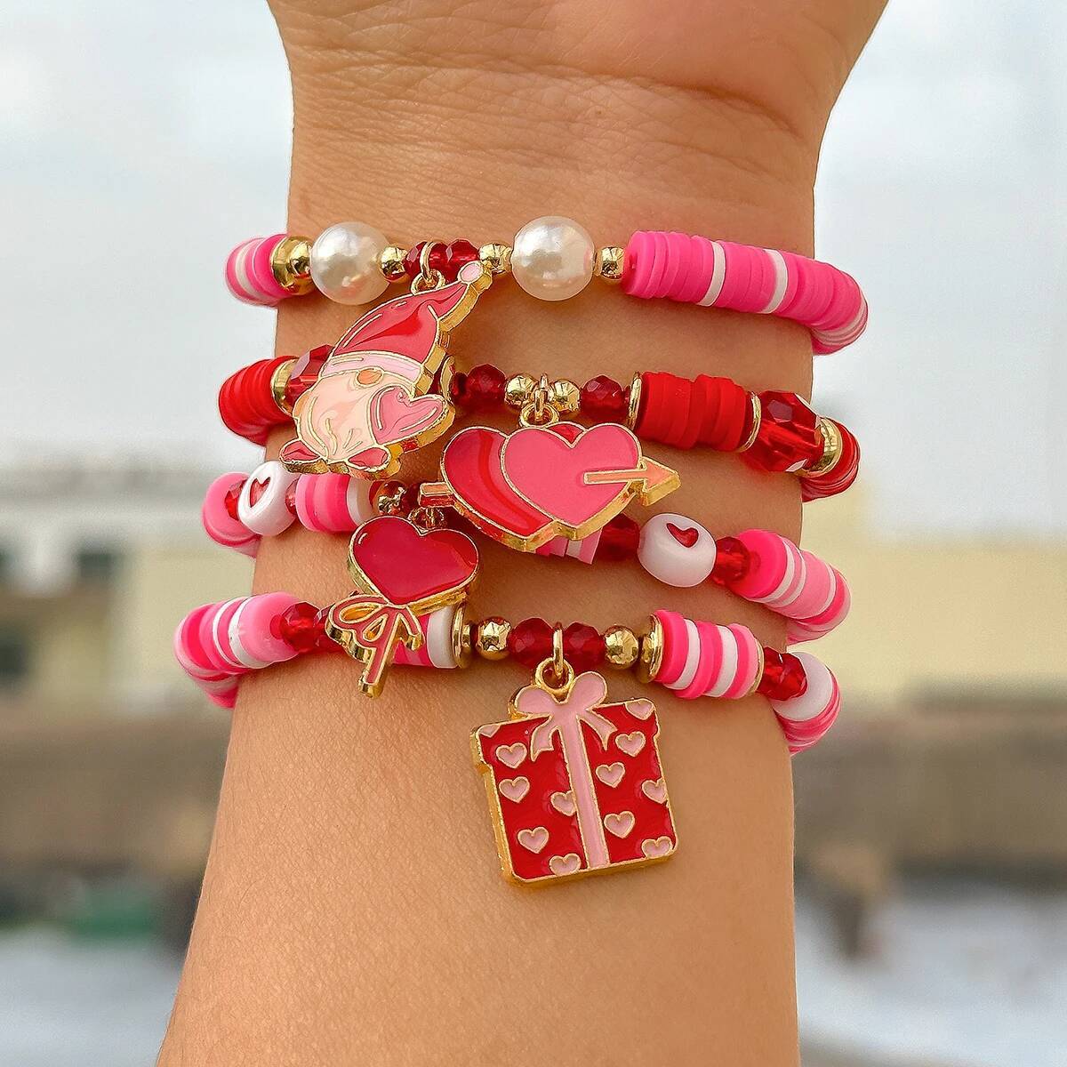 Salircon 4Pcs/Set Bohemia Soft – Ceramic Link Bracelet Bewertung und Preis