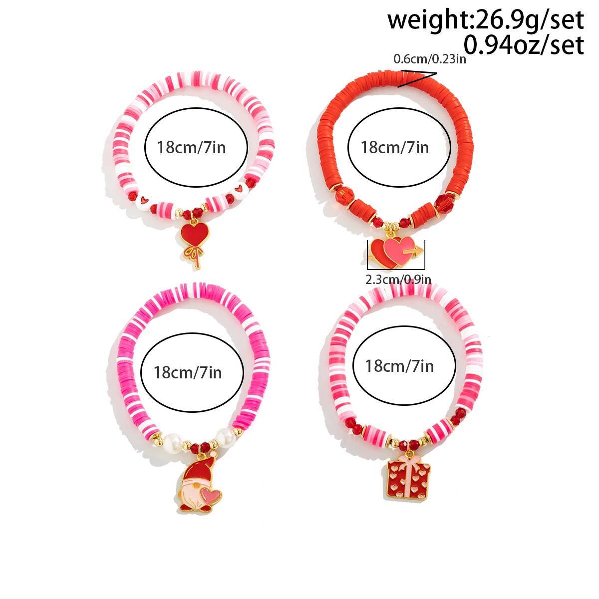 Salircon 4Pcs/Set Bohemia Soft – Ceramic Link Bracelet Bewertung und Preis