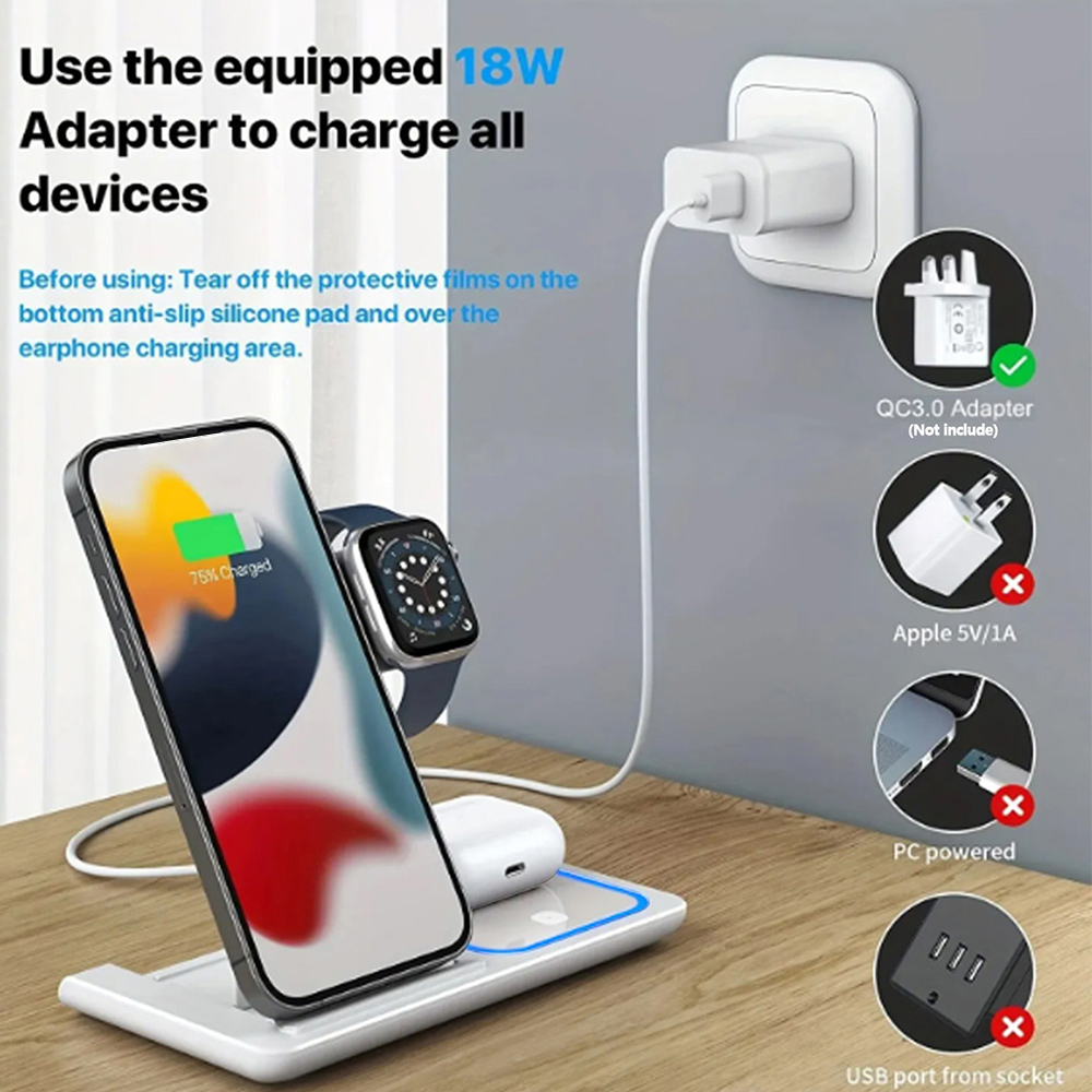 15W 3 in 1 Wireless Charger St – Smartwatch X Bewertung und Preis