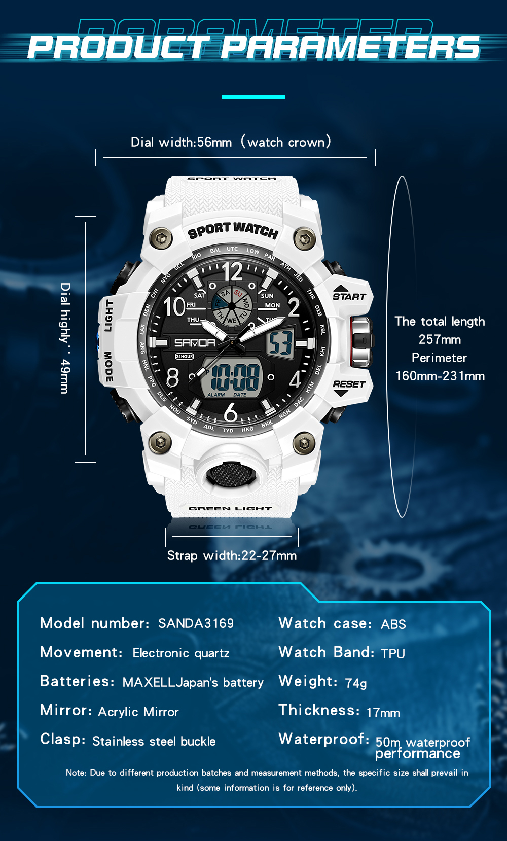 SANDA 30169 Top Sports Men's W – Smartwatch Nexus Bewertung und Preis