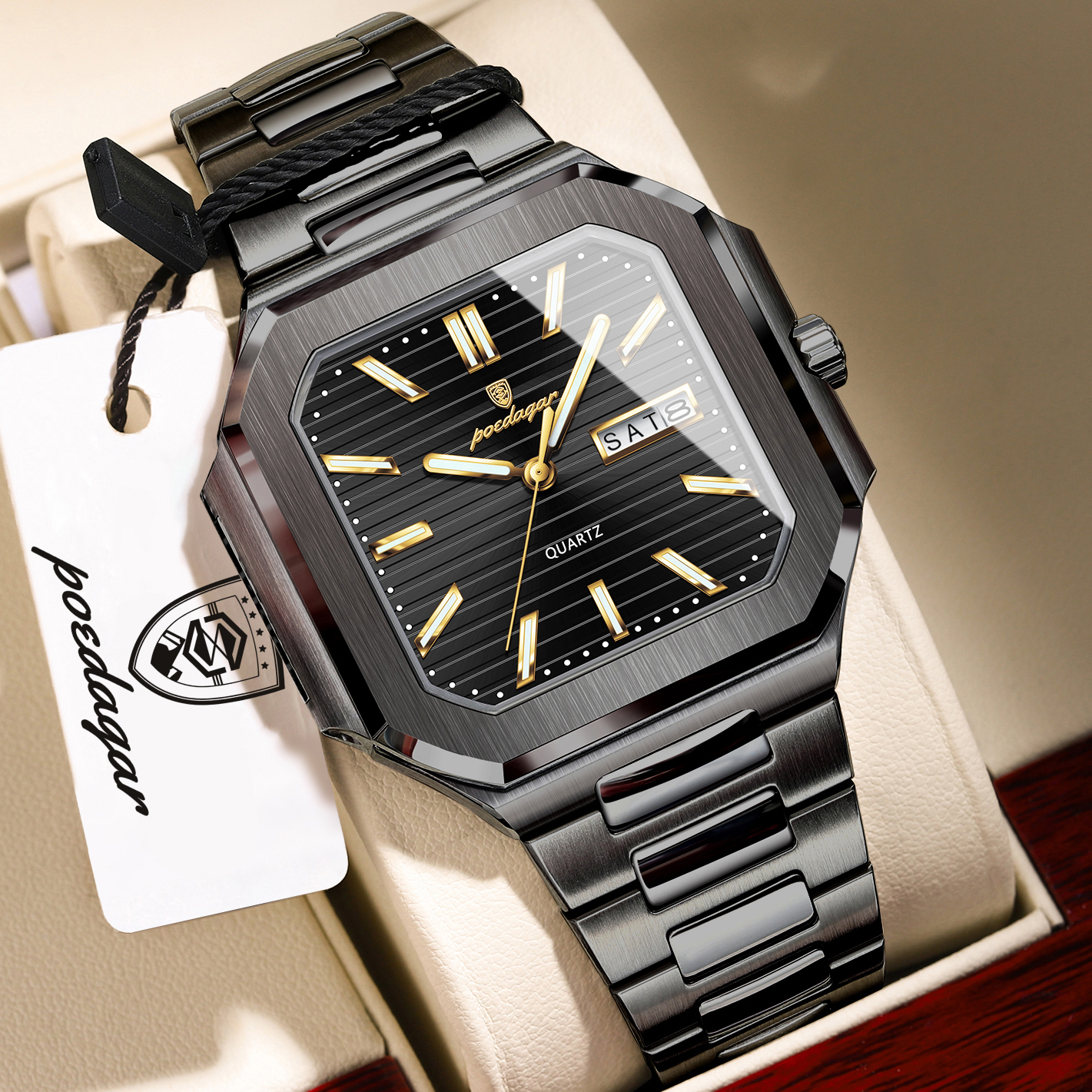 POEDAGAR Casual Square Man Wri – Smartwatch Nexus Bewertung und Preis