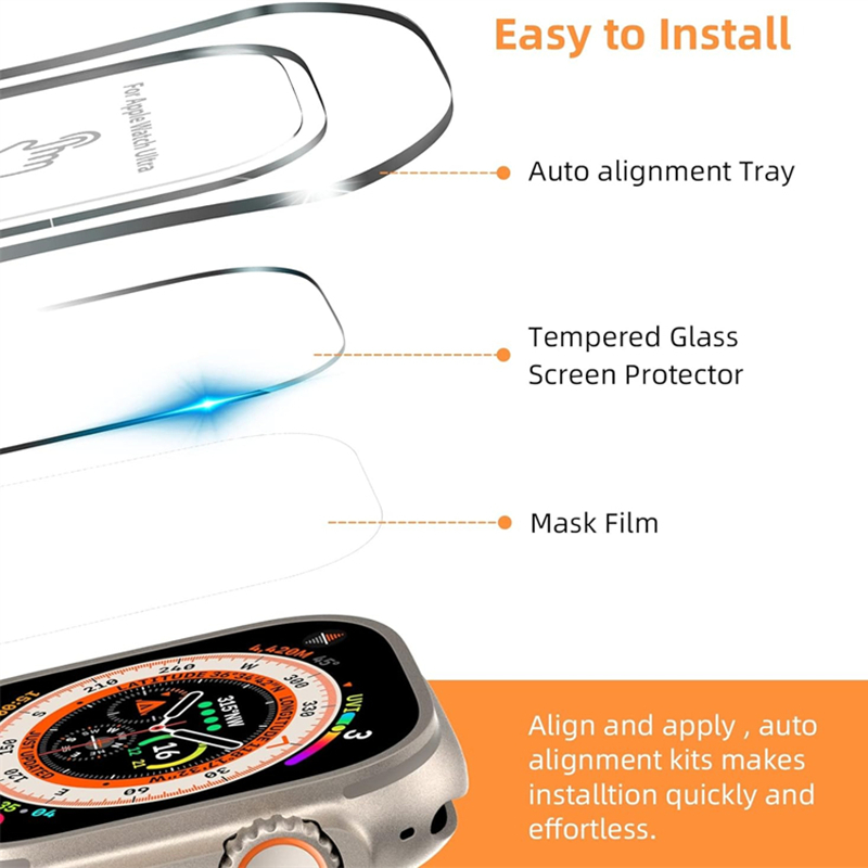 Tempered Glass For Apple Watch – Watch Face Protector Bewertung und Preis