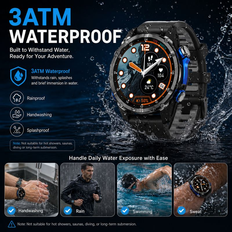 HD350 Pro Military Grade AGPS  – Android Smartwatch Accessories Bewertung und Preis