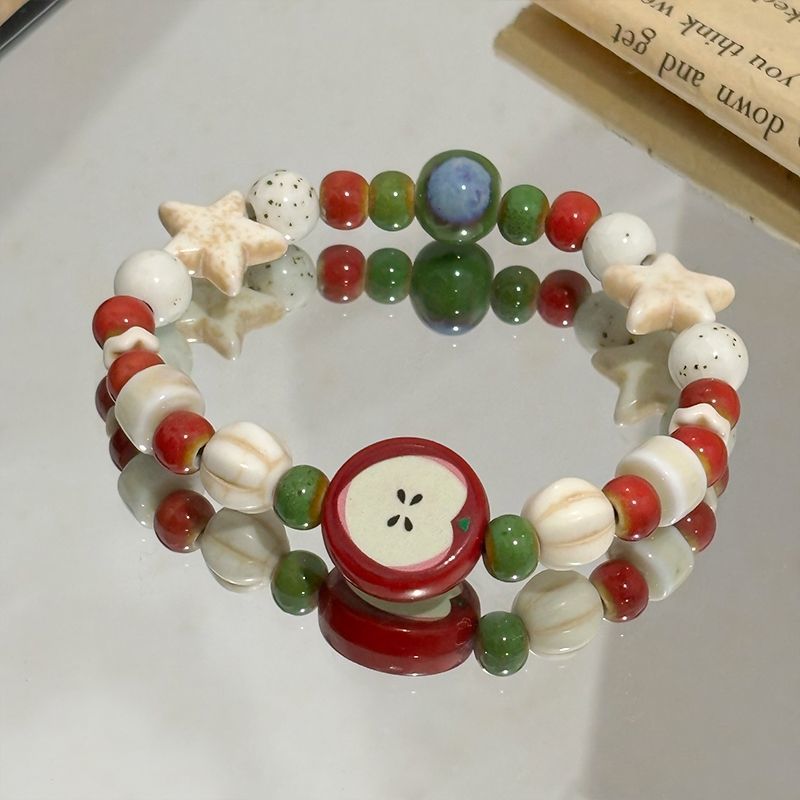 Retro Imitation Apple Ceramic  – Ceramic Link Bracelet Bewertung und Preis