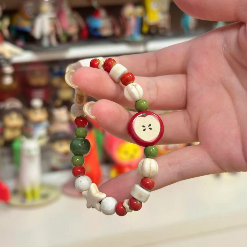 Retro Imitation Apple Ceramic  – Ceramic Link Bracelet Bewertung und Preis