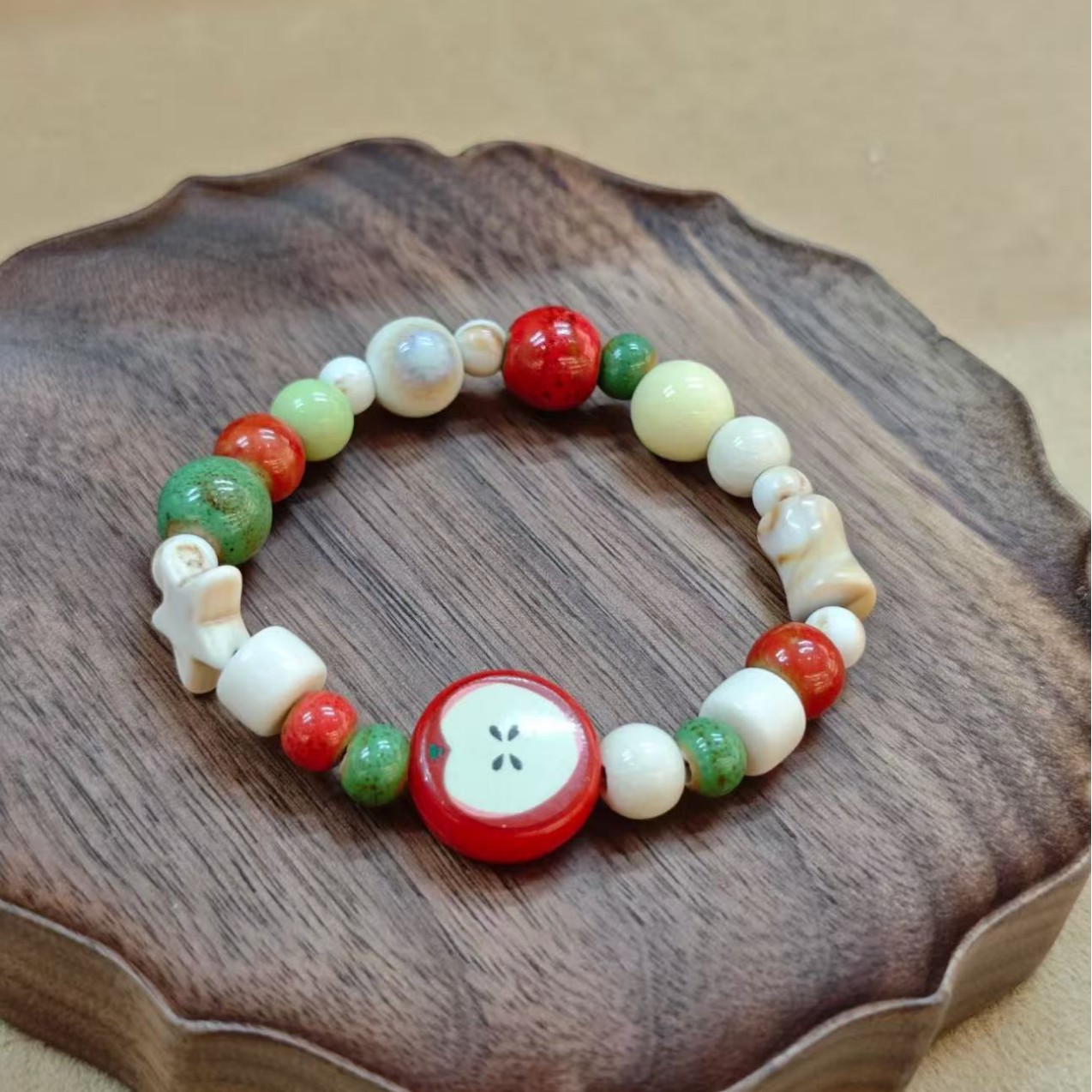 Retro Imitation Apple Ceramic  – Ceramic Link Bracelet Bewertung und Preis