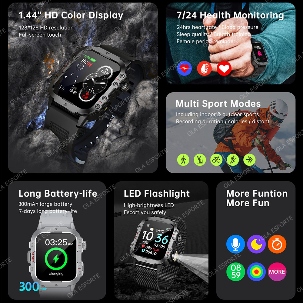 New Military Smart Watch Men I – Smartwatch X12 Bewertung und Preis