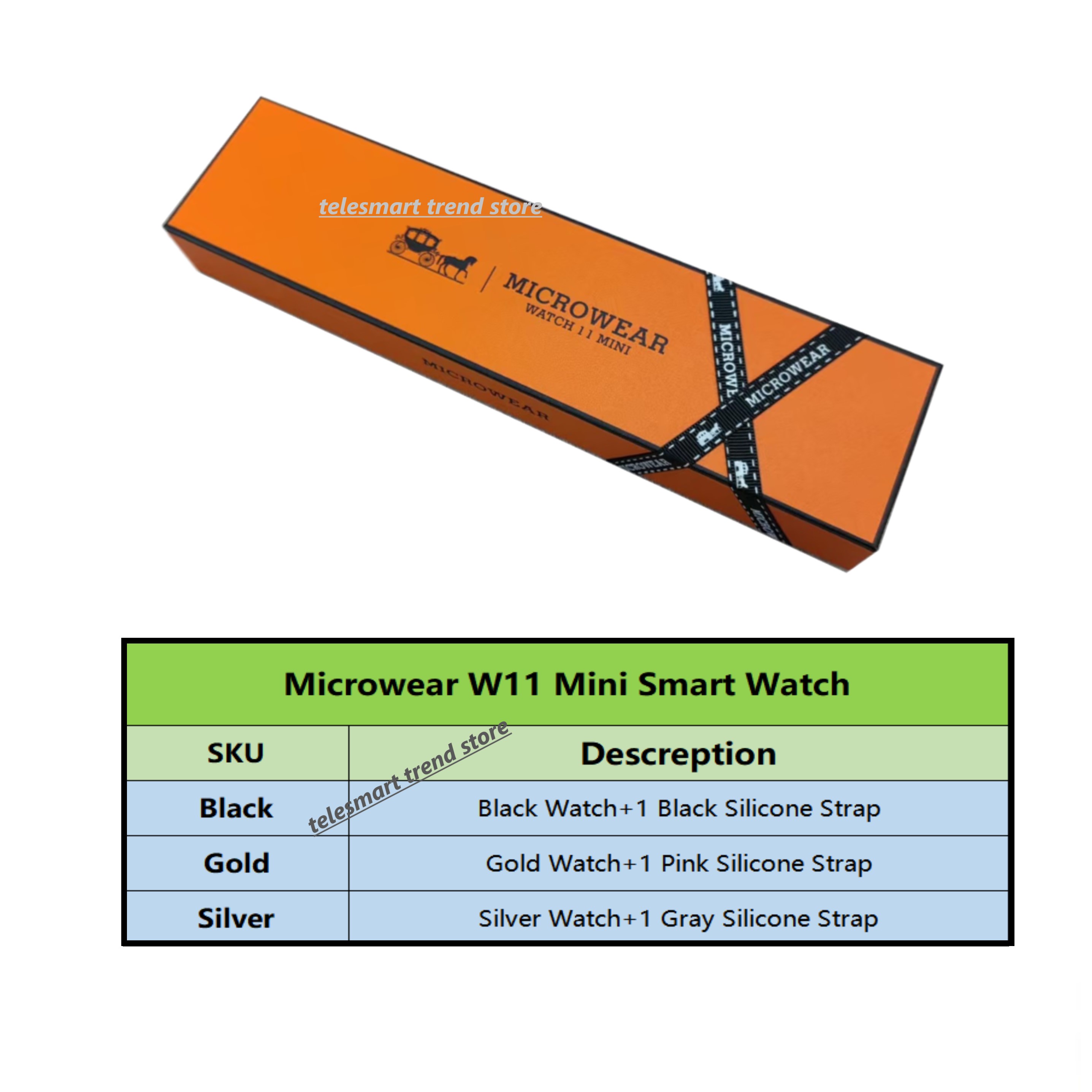 Official W11 Mini Smart Watch  – Smartwatch M Active Bewertung und Preis