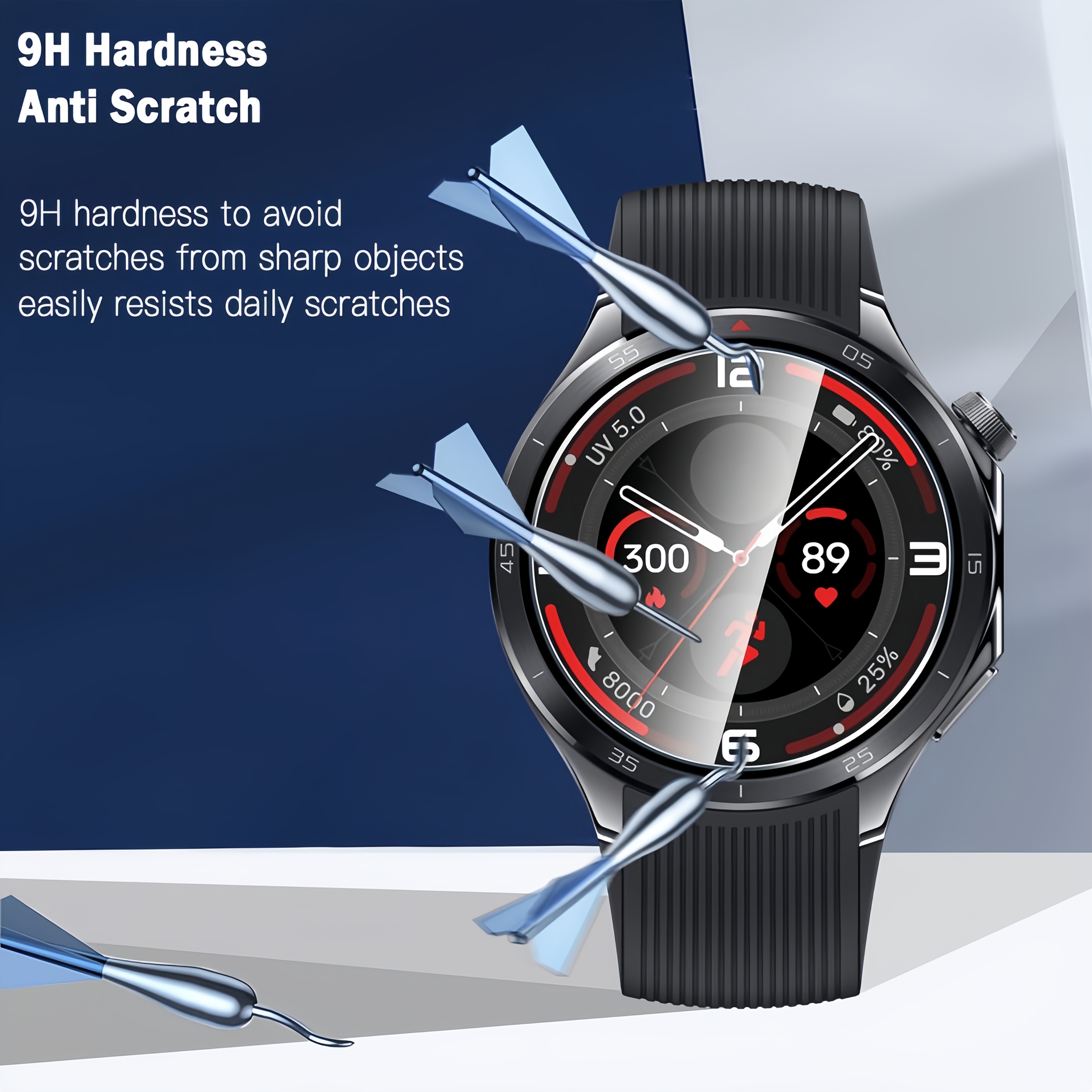 3PCS 9H Tempered Glass Screen  – Smartwatch Icon Bewertung und Preis