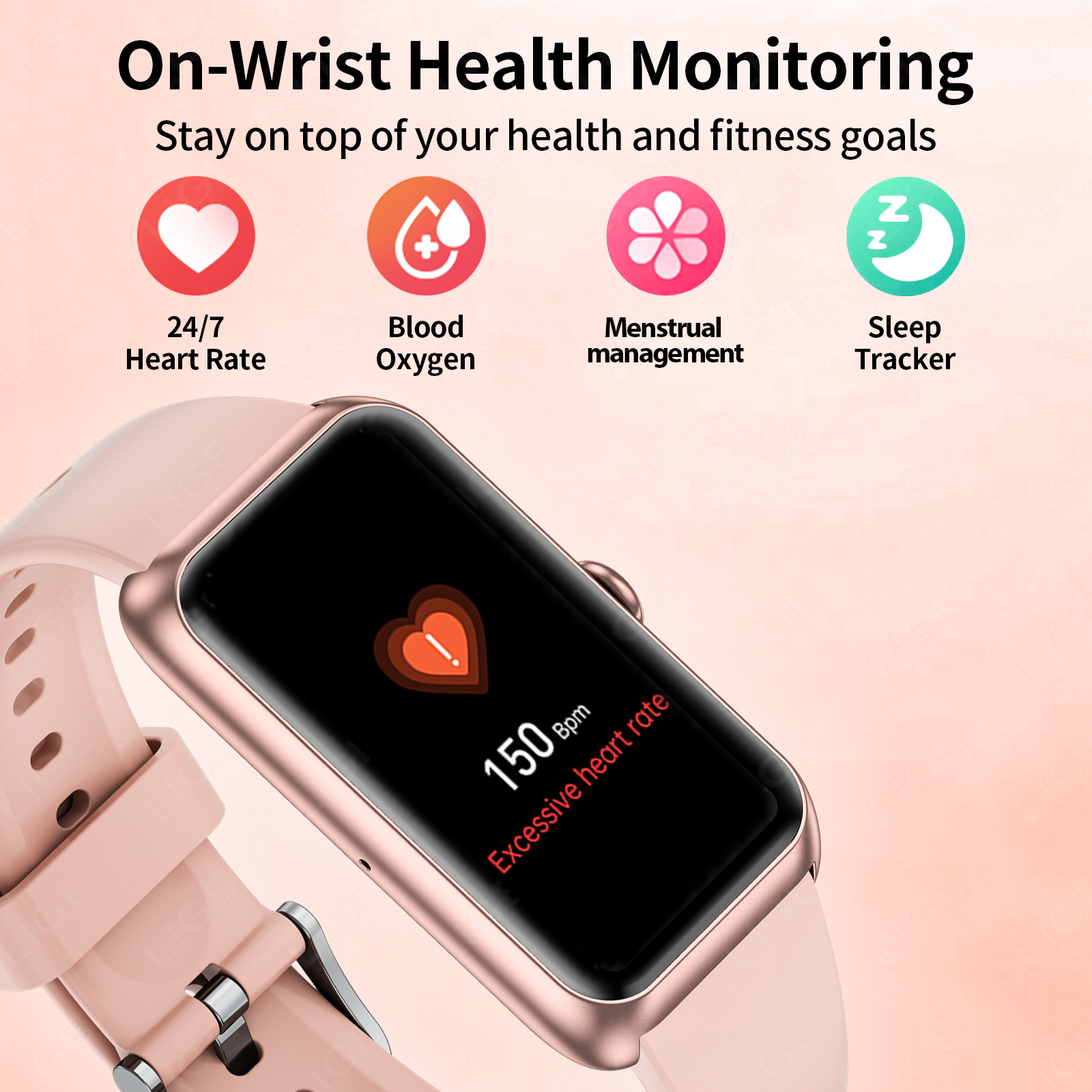 LIGE New Fashion Ladies Smart  – Android Smartwatch Accessories Bewertung und Preis